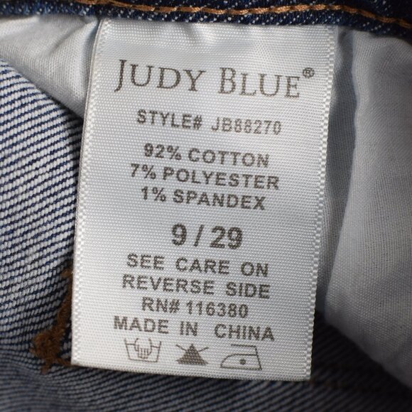 Judy Blue Boyfriend Fit Cropped Straight Leg Lightwash Denim Jeans Casual - 9/29 - Picture 7 of 8